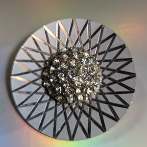 1960s Silver Mod Brooch